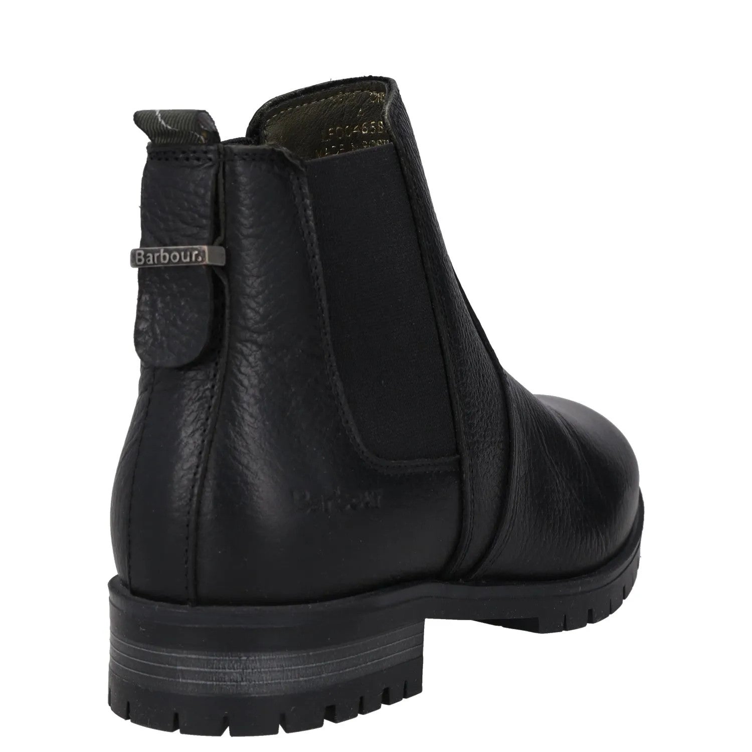 BARBOUR Womens Chelsea Boots Black Leather Ankle Pull On Rubber Sole UK 4 RRP129 — View 6