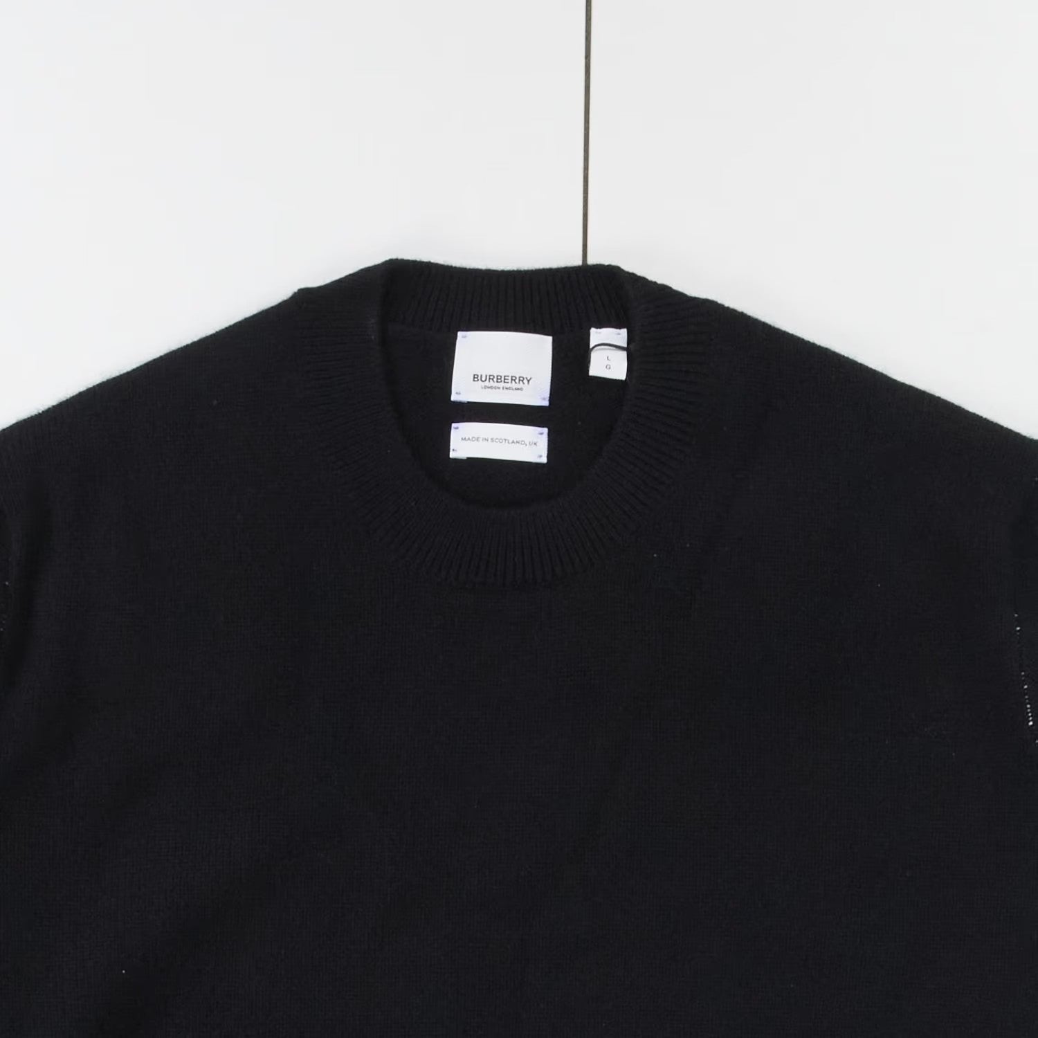 BURBERRY Womens Millfield Jumper EKD Black Crew Neck Pullover LS Size L RRP 950 — View 2