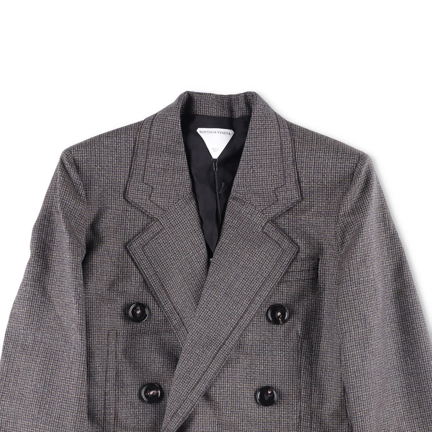 BOTTEGA VENETA Womens Blazer Jacket Double Breasted Sriped Grey 40 RRP 2420 — View 2