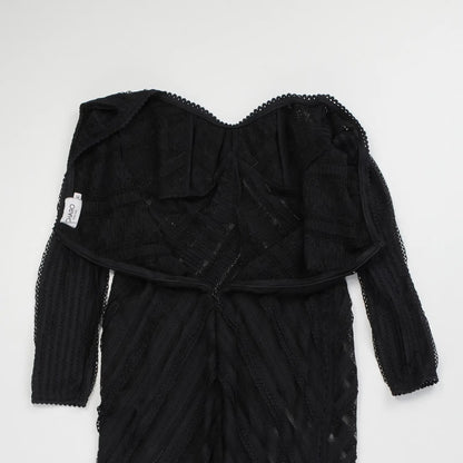 CHARO RUIZ IBIZA Womens Jumpsuit Off Shoulder Long Sleeve Black Size M RRP 425 — View 9