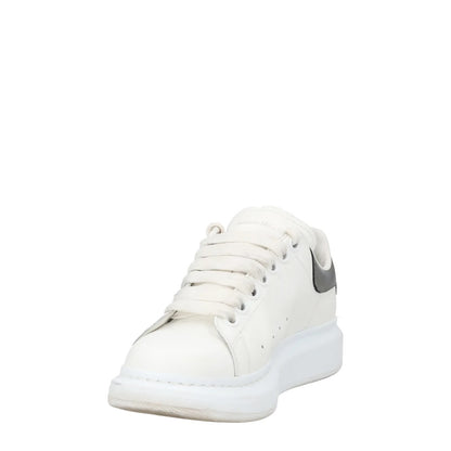 ALEXANDER MCQUEEN Womens Sneakers Pearl Black Leather Low Top EU 37.5 RRP 450 — View 3