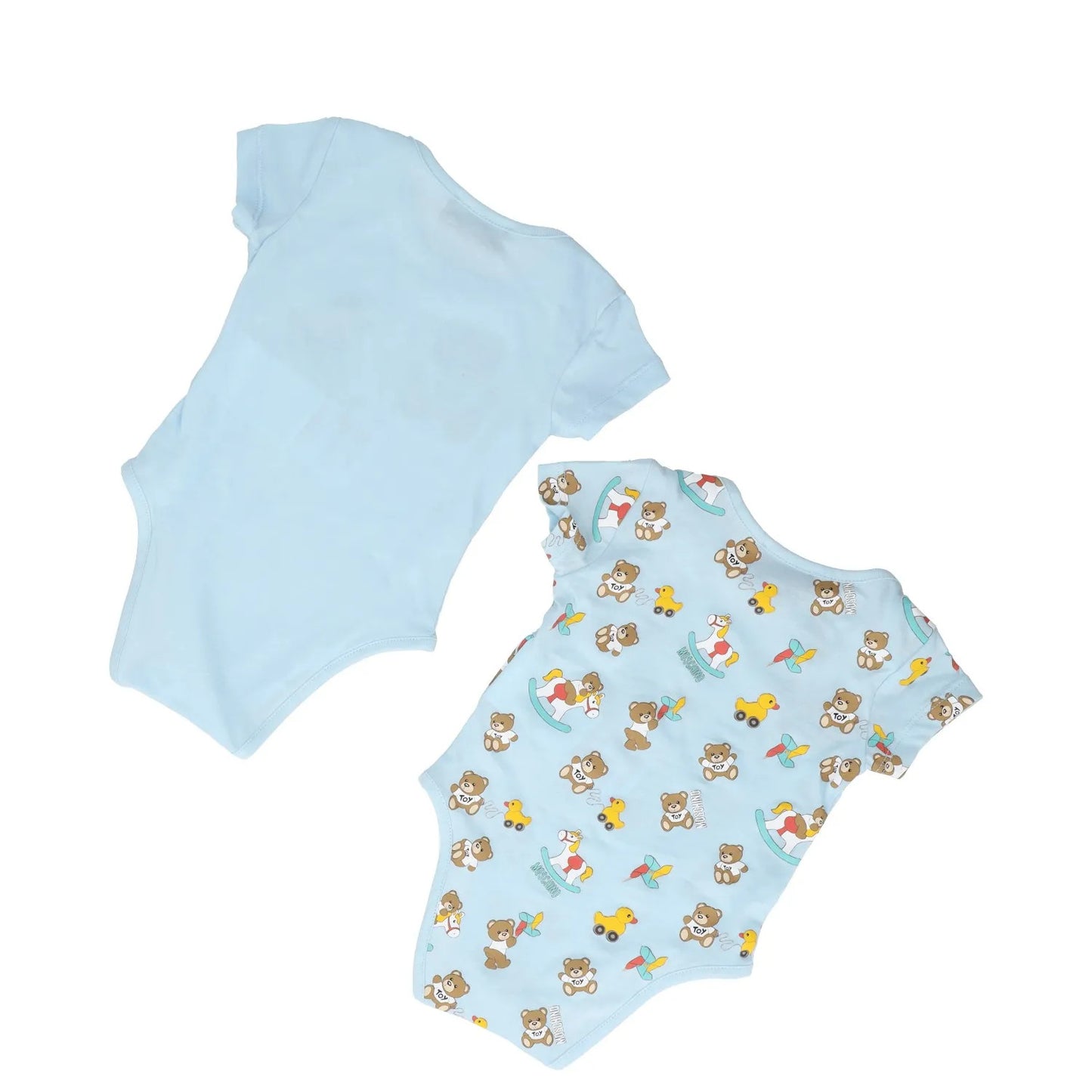 MOSCHINO Boys Toy Bodysuit Gift Set Blue Outfit Graphic Print 1-3 Months RRP 121 — View 4