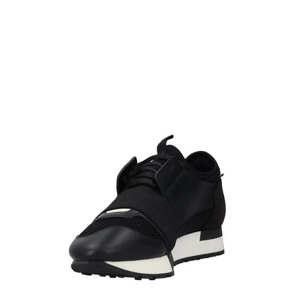 BALENCIAGA Womens Trainers Black White Leather Low Top Lace Up UK 4 RRP 495 — View 3