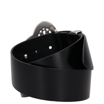 Isabel Marant Womens Black Leather Belt Stylish Silver Buckle Size 75 RRP 320 — View 4