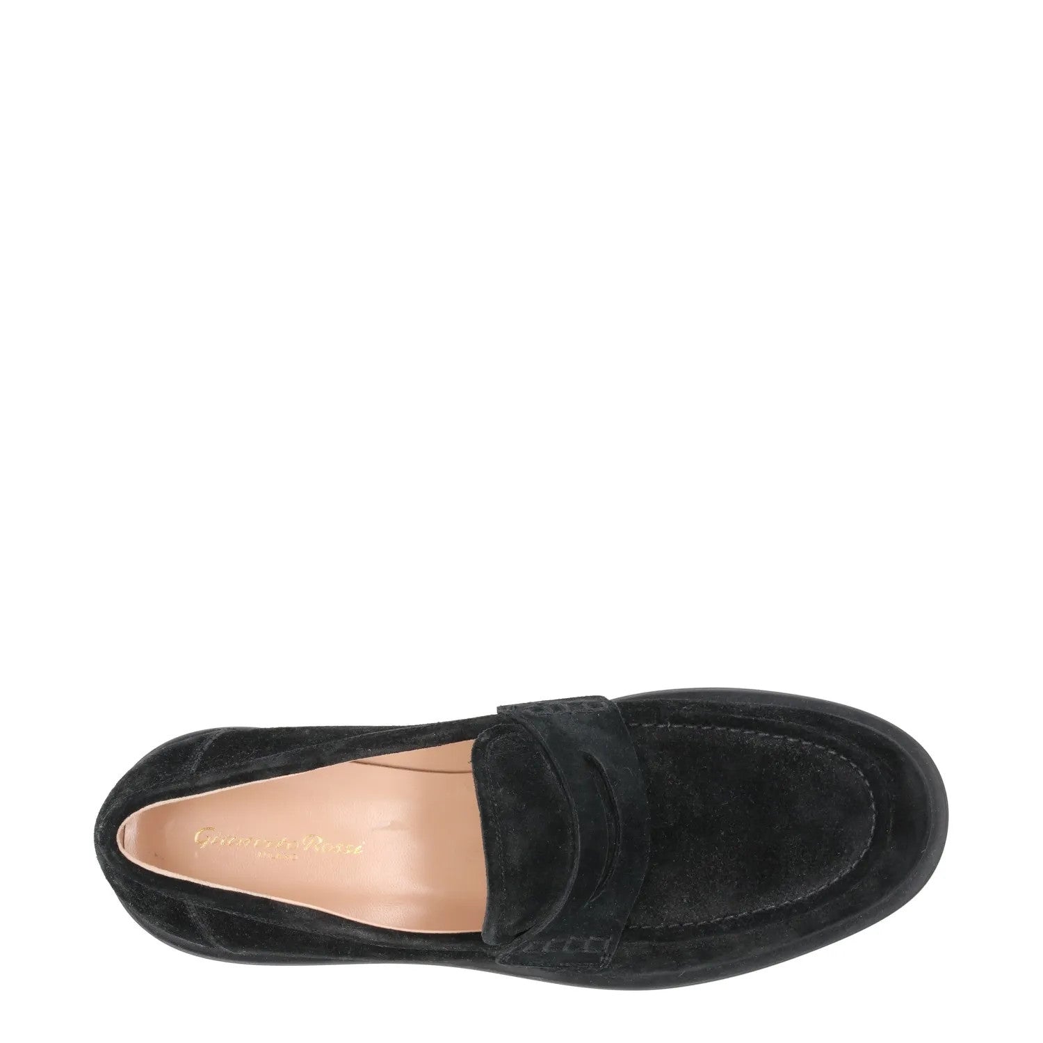 GIANVITO ROSSI Womens Harris Velour Velvet Casual Loafers Black EU 36 RRP 710 — View 7
