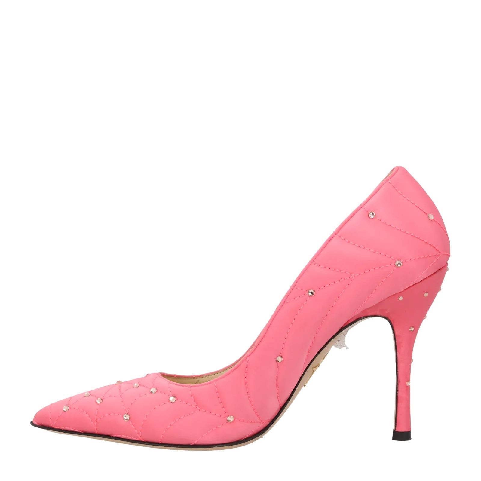CHARLOTTE OLYMPIA Womens Bacall Pump Satin Court Shoes Pink UK 6 RRP 615 — View 4