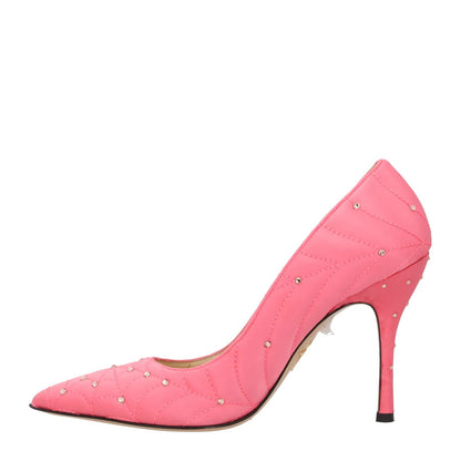 CHARLOTTE OLYMPIA Womens Bacall Pump Satin Court Shoes Pink UK 6 RRP 615 — View 4