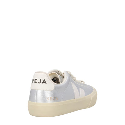 Veja Womens Campo Silver Metallic Sneakers Low Top Lace Up UK 10 RRP 119 — View 6