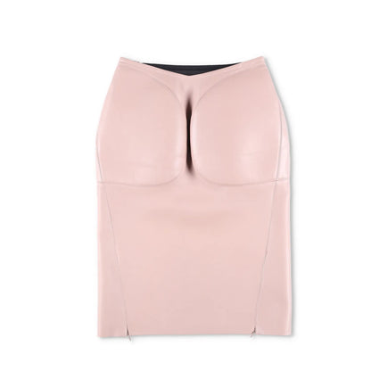 ALAIA Womens Pencil Skirt Midi Leather Neutrals Zip Closure 40 RRP 5790 — View 9