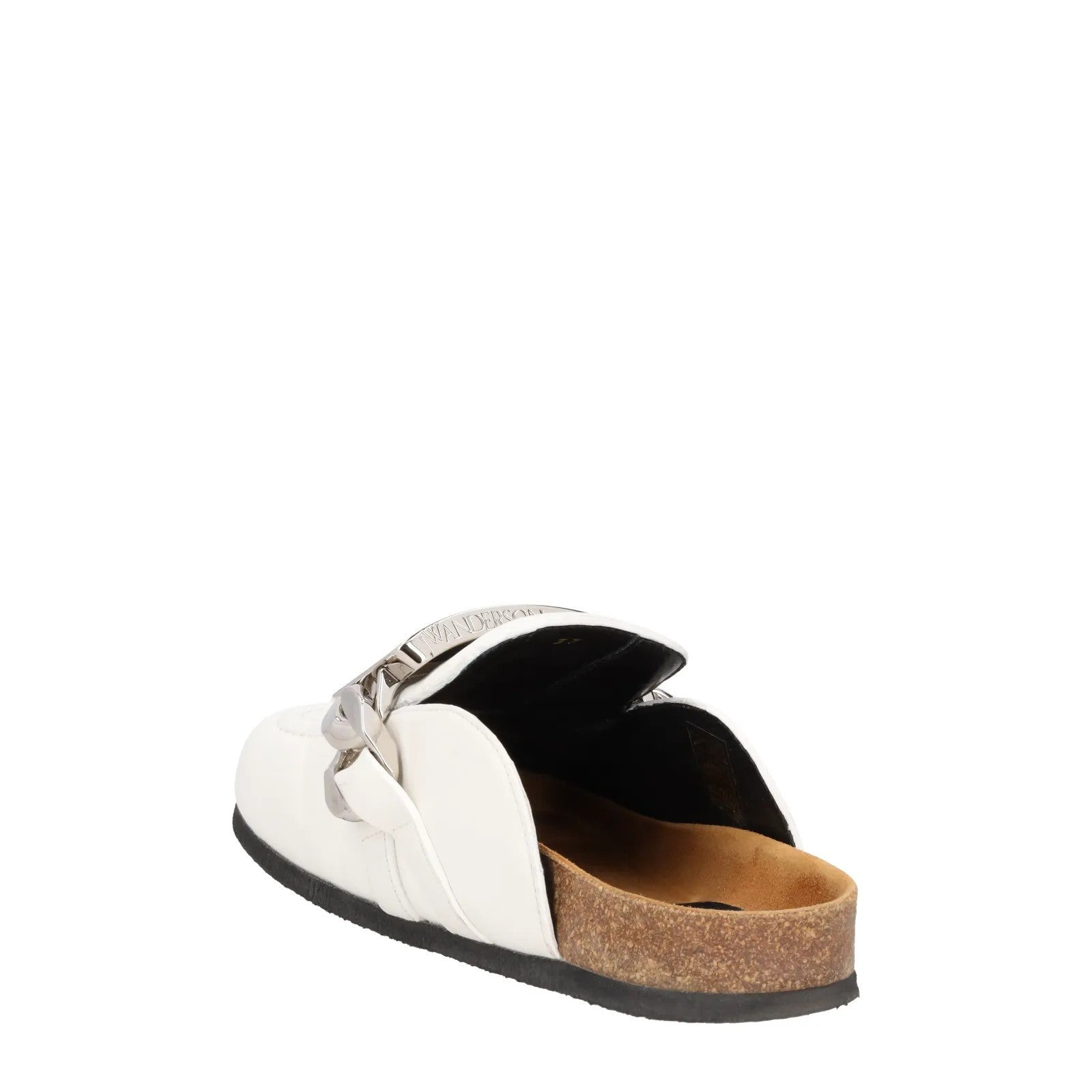 J.W. ANDERSON Womens Anderson Gourmet Loafer Tag Chain Leather White UK4 RRP 495 — View 5