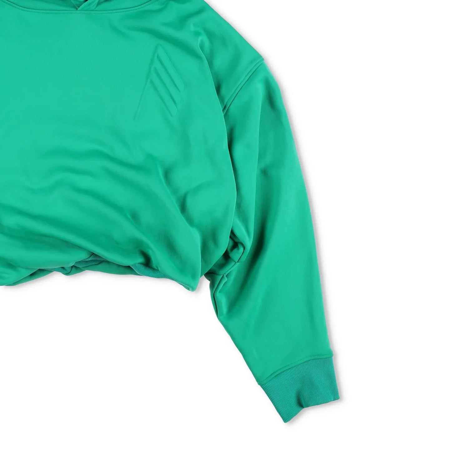 THE ATTICO Womens Cropped Hoodie Green Cotton Blend Pullover Size M RRP 320 — View 4