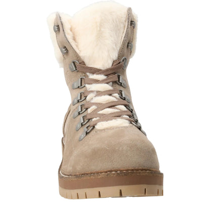 BARBOUR Womens Lula Ankle Boots Brown Suede Casual Taupe Fur Detail UK 3 RRP 139 — View 3