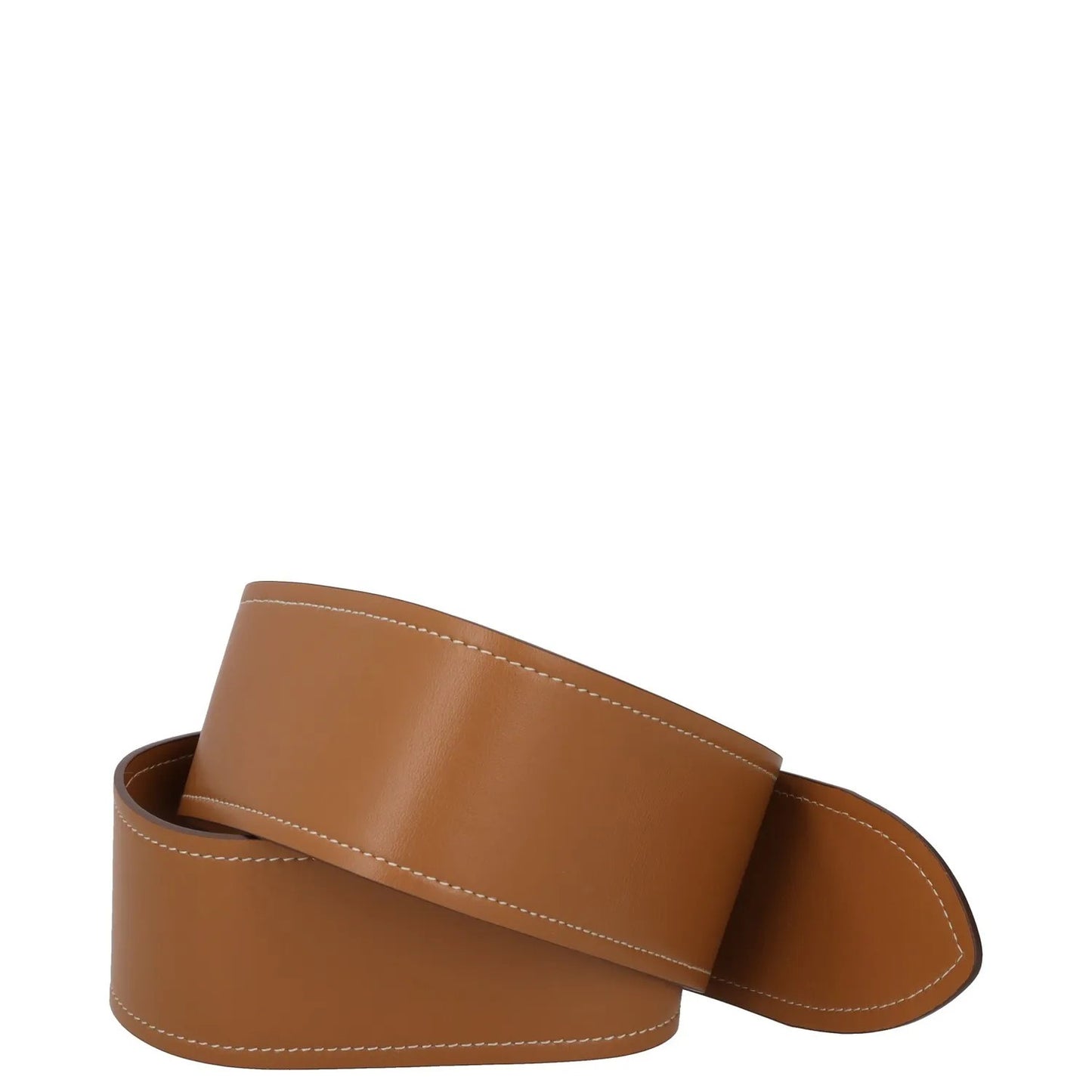 MIU MIU Womens Waist Belt 6Cm Wide Calf Leather Brown Gold Hardware 80 RRP 535 — View 5