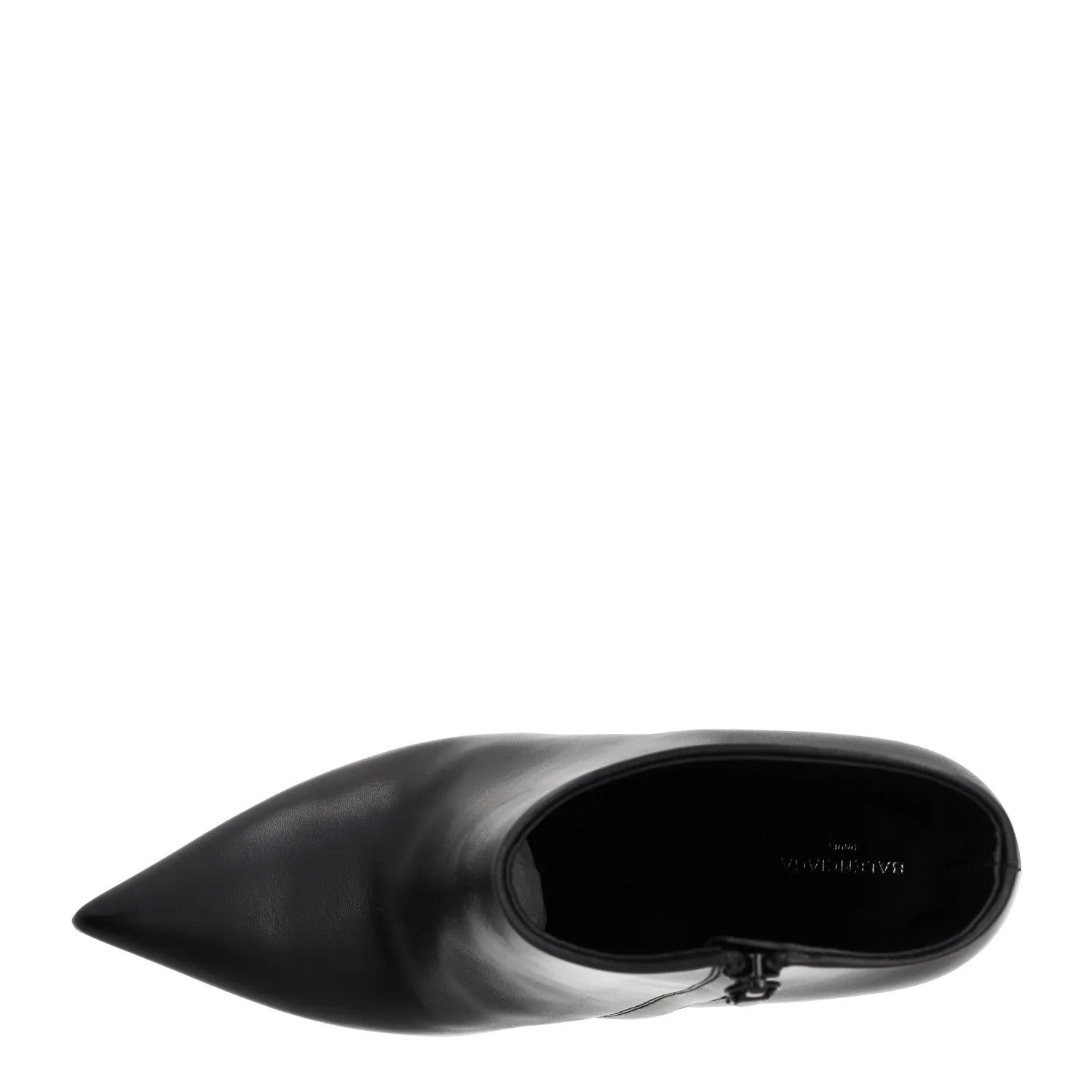 BALENCIAGA Womens Pointed Toe Booties Zip Closure Black Leather UK 6 RRP 875 — View 7