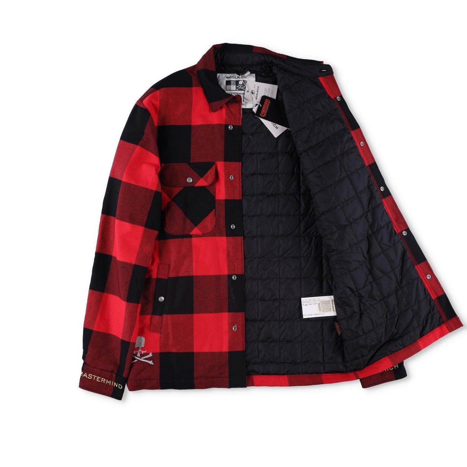 WOOLRICH X MASTERMIND Japan Buffalo Checked Jacket Red Cotton S/XS  RRP750 — View 10