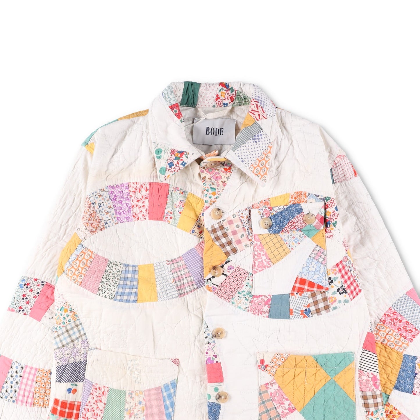 BODE 2019 Rare Patchwork Upcycled Multi Workwear Jacket Size M/L RRP1500 — View 4