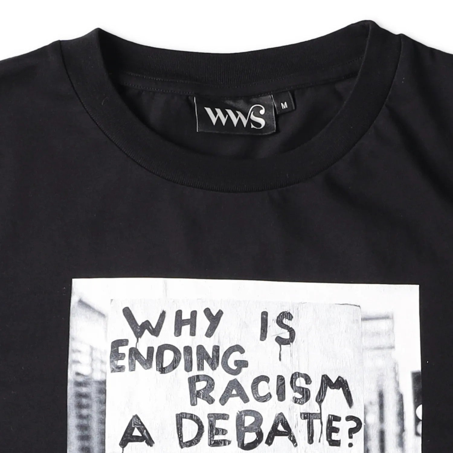 WHAT WE SEEE + MISAN HARRIMAN Womens T-Shirt Black Cotton Graphic 3 M RRP 65 — View 8