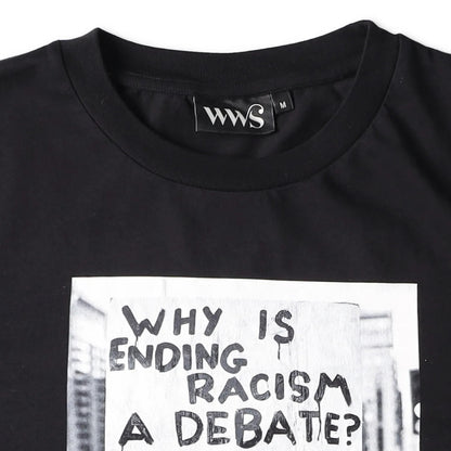 WHAT WE SEEE + MISAN HARRIMAN Womens T-Shirt Black Cotton Graphic 3 M RRP 65 — View 8