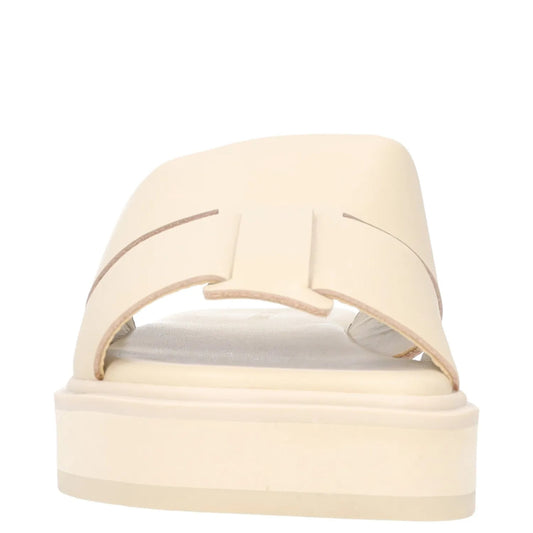 ST AGNI Womens Sliders Beige Leather Flat Open Toe 2 Straps EU 36 RRP 175 — View 2