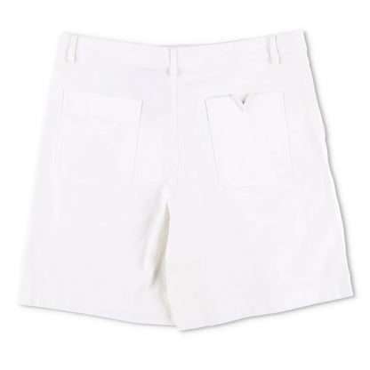 VALENTINO Men Bermuda Short Applicazioni V Metallo White Flat Front 52 RRP990 — View 10