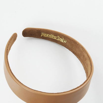 JENNIFER BEHR Womens Saddle Cruz Leather Headband Brown Oval Casual OS RRP 120 — View 3