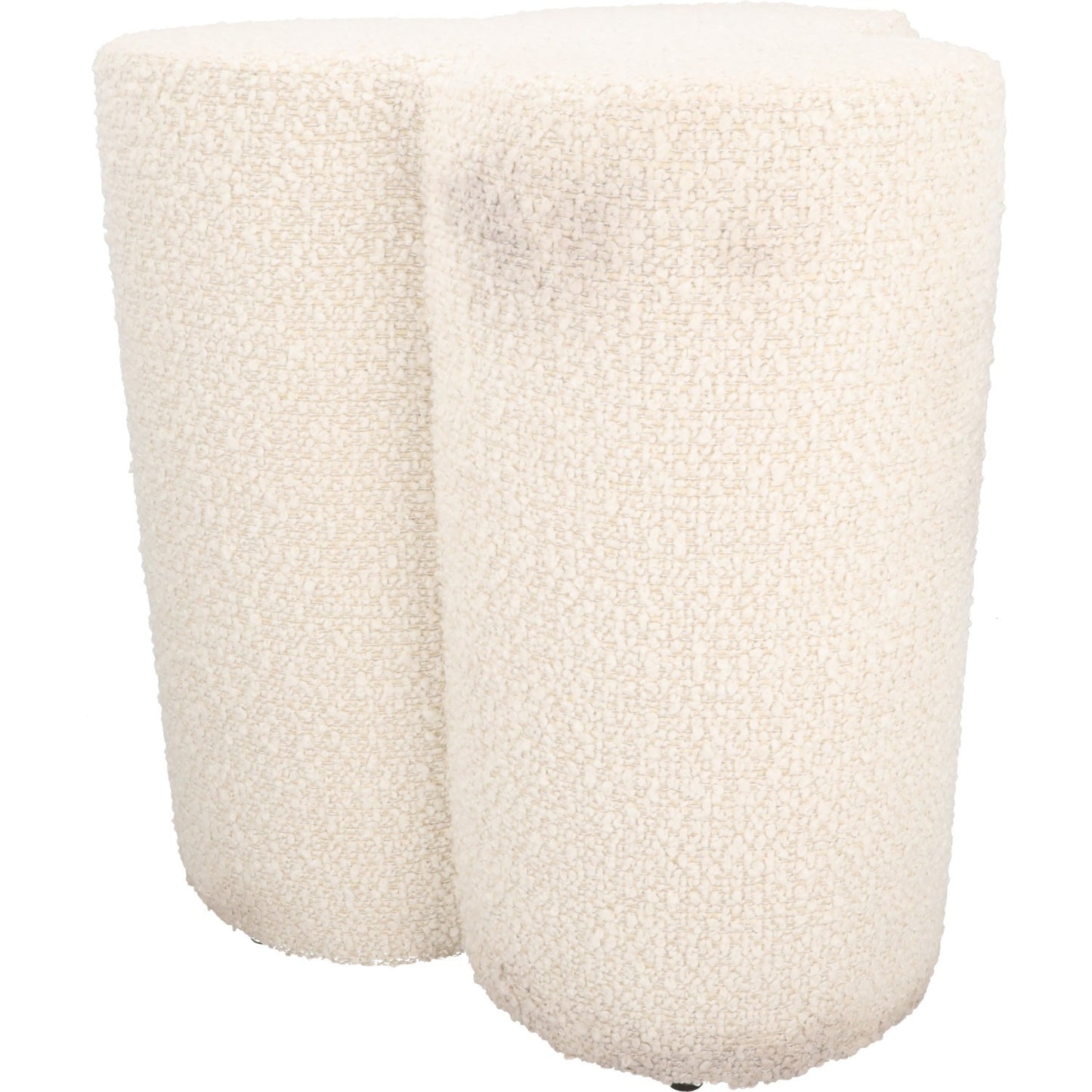 POLS POTTEN Clover Stool White Upholstered Modern Kitchen Dining Room OS RRP 275 — View 5