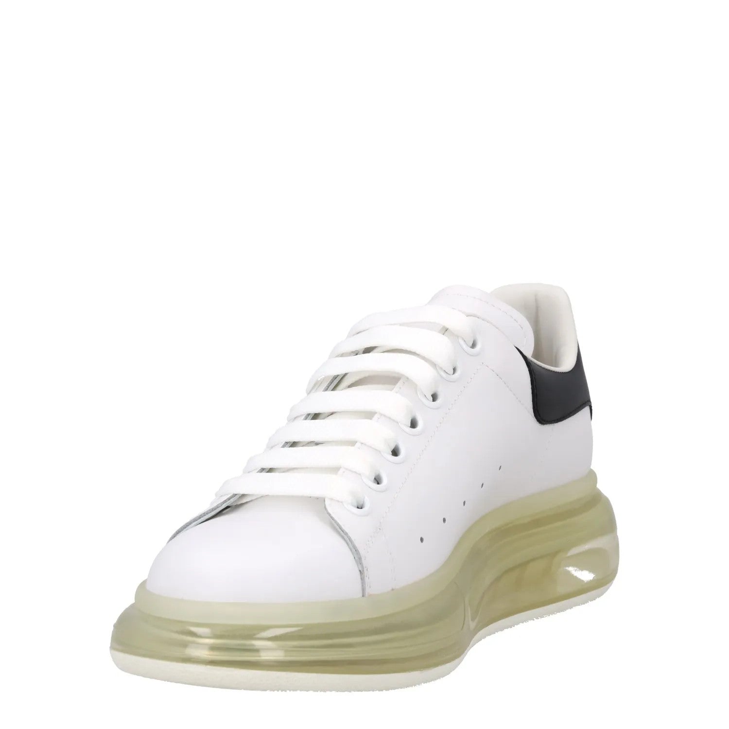 ALEXANDER MCQUEEN Unisex Runaway B Sneakers White Black Lace Up UK 7 RRP 590 — View 3