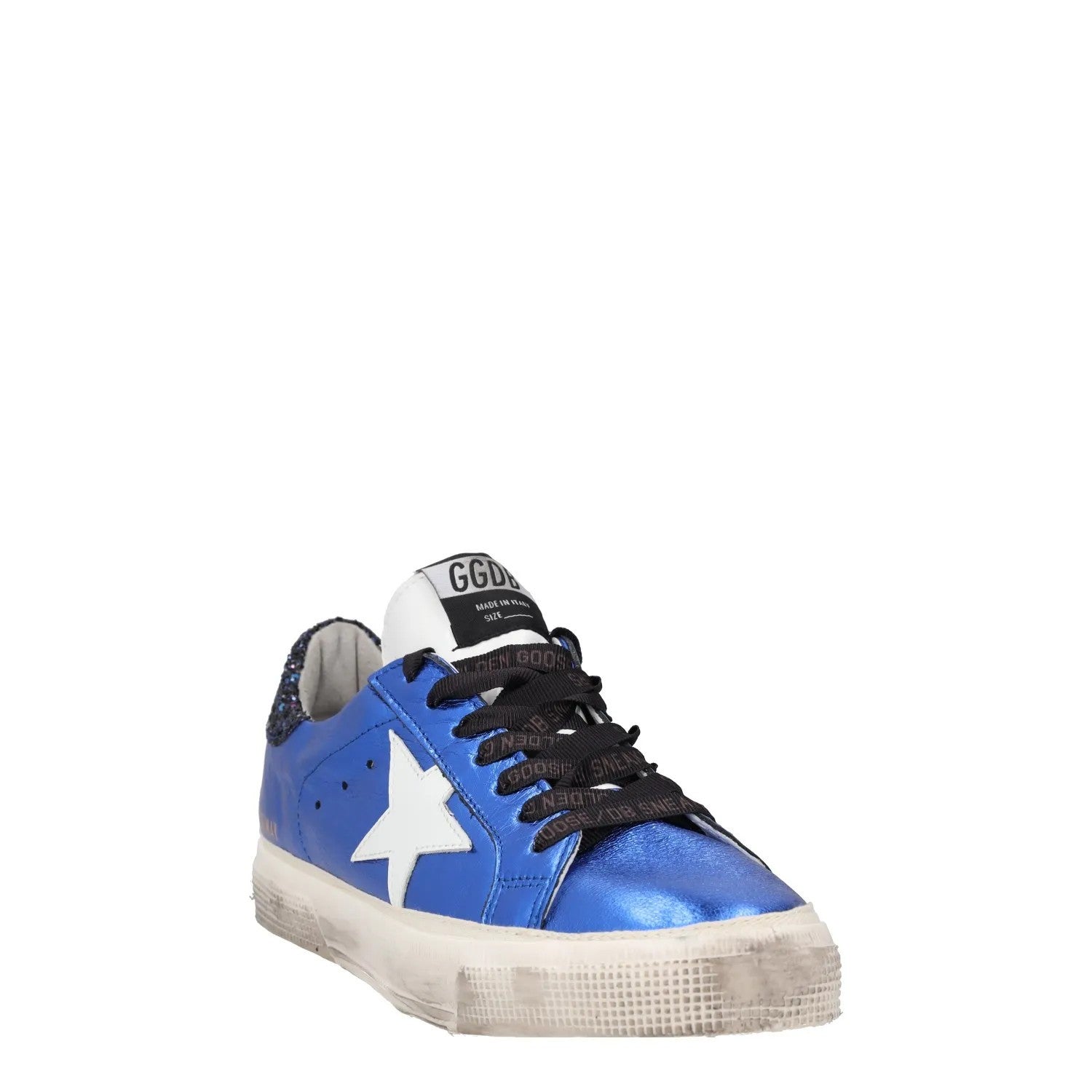 GOLDEN GOOSE Womens Blue White Leather Low Top Lace Up Star UK 8 RRP 485 — View 2