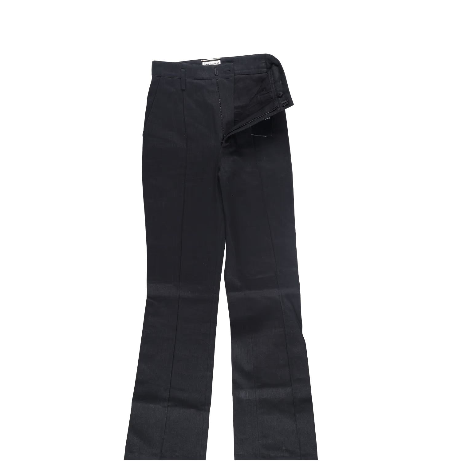 SAINT LAURENT Womens Jeans Straight Leg High Waist Denim Black 40 RRP 660 — View 8