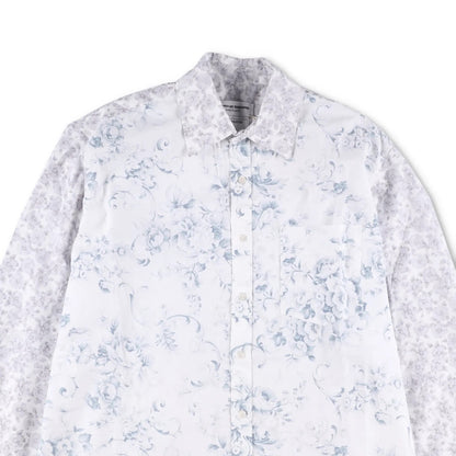 MARINE SERRE Mens Shirt Recycled Cotton White Floral Pattern Size S RRP 200 — View 2