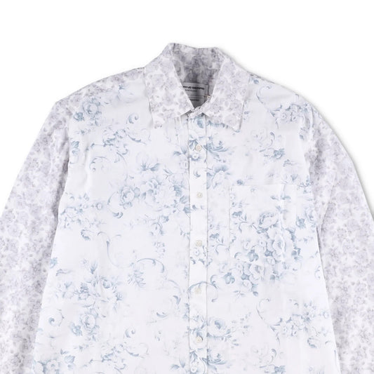 MARINE SERRE Mens Shirt Recycled Cotton White Floral Pattern Size S RRP 200 — View 2
