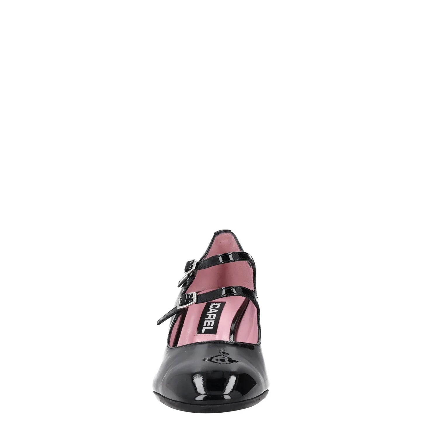 CAREL PARIS Womens Mary Jane Heels Black Leather Strappy EU 40.5 RRP 390 — View 2