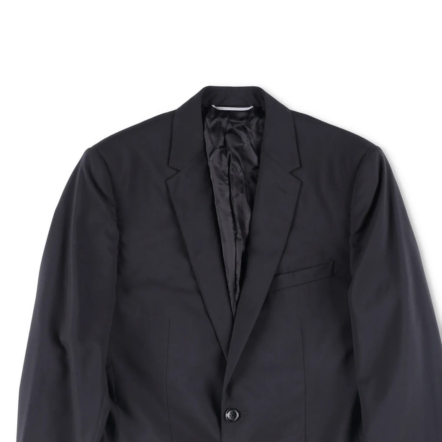 DIOR HOMME Mens Two Button Blazer Mid Length Black Jacket Size 46 R RRP 1500 — View 2
