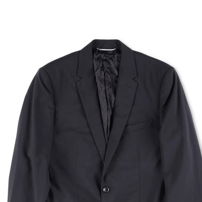DIOR HOMME Mens Two Button Blazer Mid Length Black Jacket Size 46 R RRP 1500 — View 2