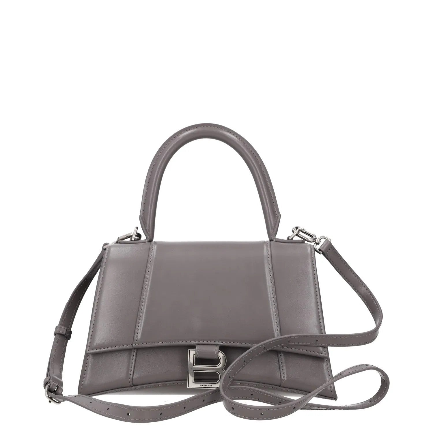 BALENCIAGA Womens Top Handle Bag Grey Leather Handbag Size Small RRP 2090 — View 7