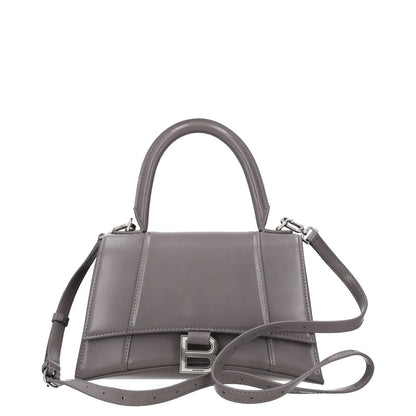 BALENCIAGA Womens Top Handle Bag Grey Leather Handbag Size Small RRP 2090 — View 7