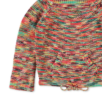 CHLOE Womens Knit Rainbow Kangaroo Pouch Pullover Jumper Multicoloured L RRP 730 — View 3
