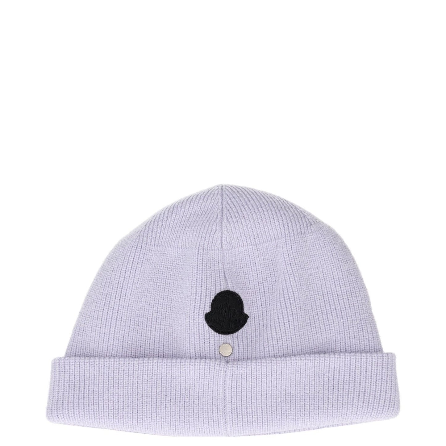 MONCLER GENIUS X Alyx Mens Hat Purple Beanie Purple Knit Logo One Size RRP 185