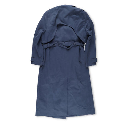SINEAD O'DWYER Womens Trench Coat Cotton Drill Blue Wast Belt Long 12 RRP 2110 — View 6
