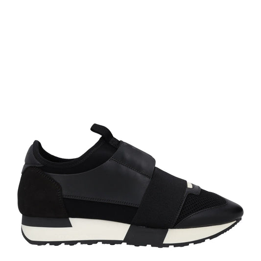 BALENCIAGA Womens Trainers Black White Leather Low Top Lace Up UK 4 RRP 495