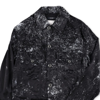SONG FOR THE MUTE Mens Jacket Black Viscose Collared Buttoned Size 46 RRP 1045 — View 3