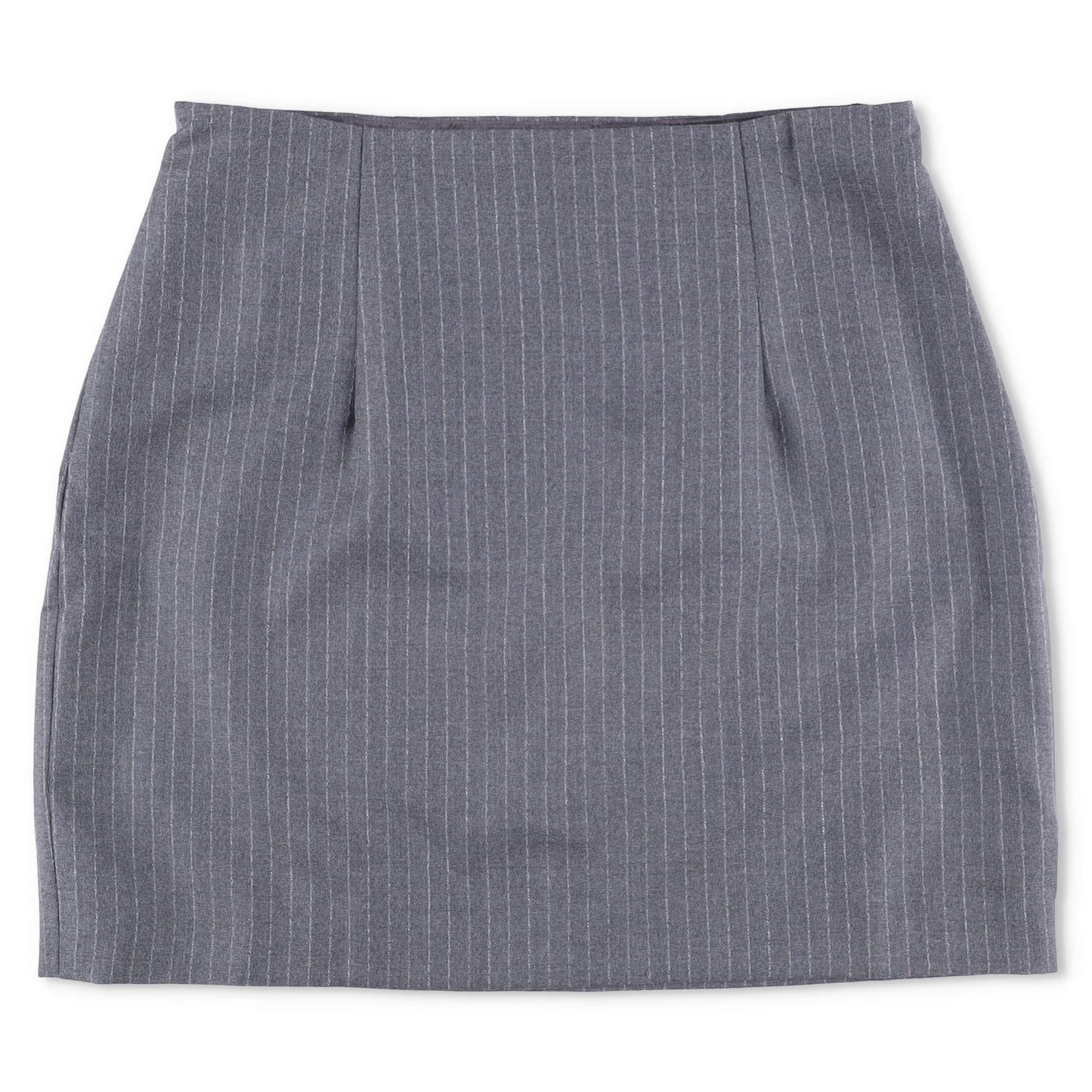 GAUGE81 Womens Mani Pinstripe Mini Skirt Grey Twill Short Size 42 RRP 295