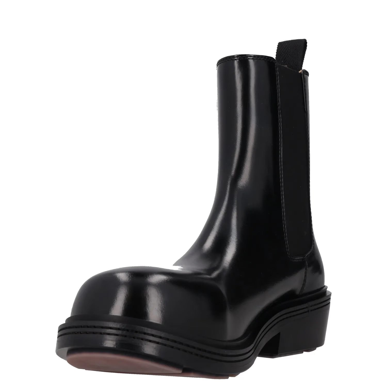 BOTTEGA VENETA Womens Chelsea Ankle Boot Vinyl Leather Black UK 2 RRP 1445 — View 3