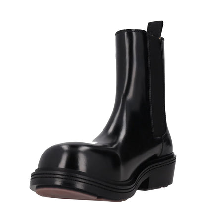 BOTTEGA VENETA Womens Chelsea Ankle Boot Vinyl Leather Black UK 2 RRP 1445 — View 3