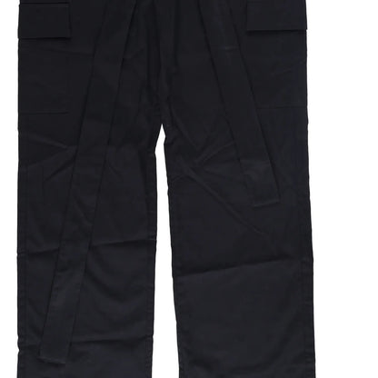 JADE CROPPER Womens Wrap Belt Cargo Trousers Black High Rise Wide Leg XS RRP 575 — View 5