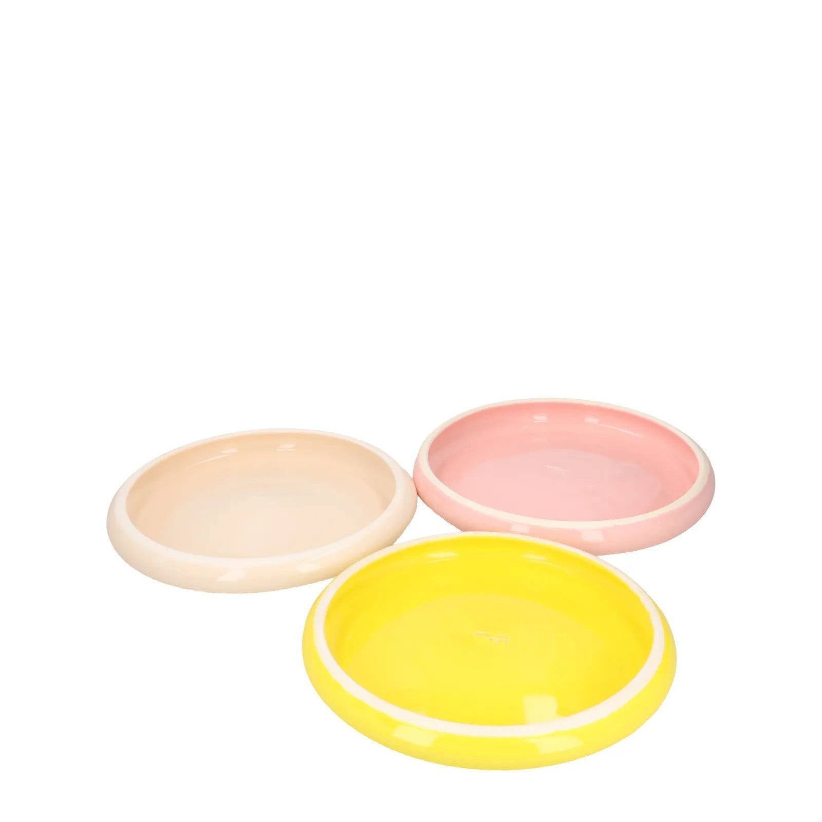 LOLA MAYERAS Set Of 3/4 Puffy Plate Round Multicoloured One Size  RRP 200 — View 5