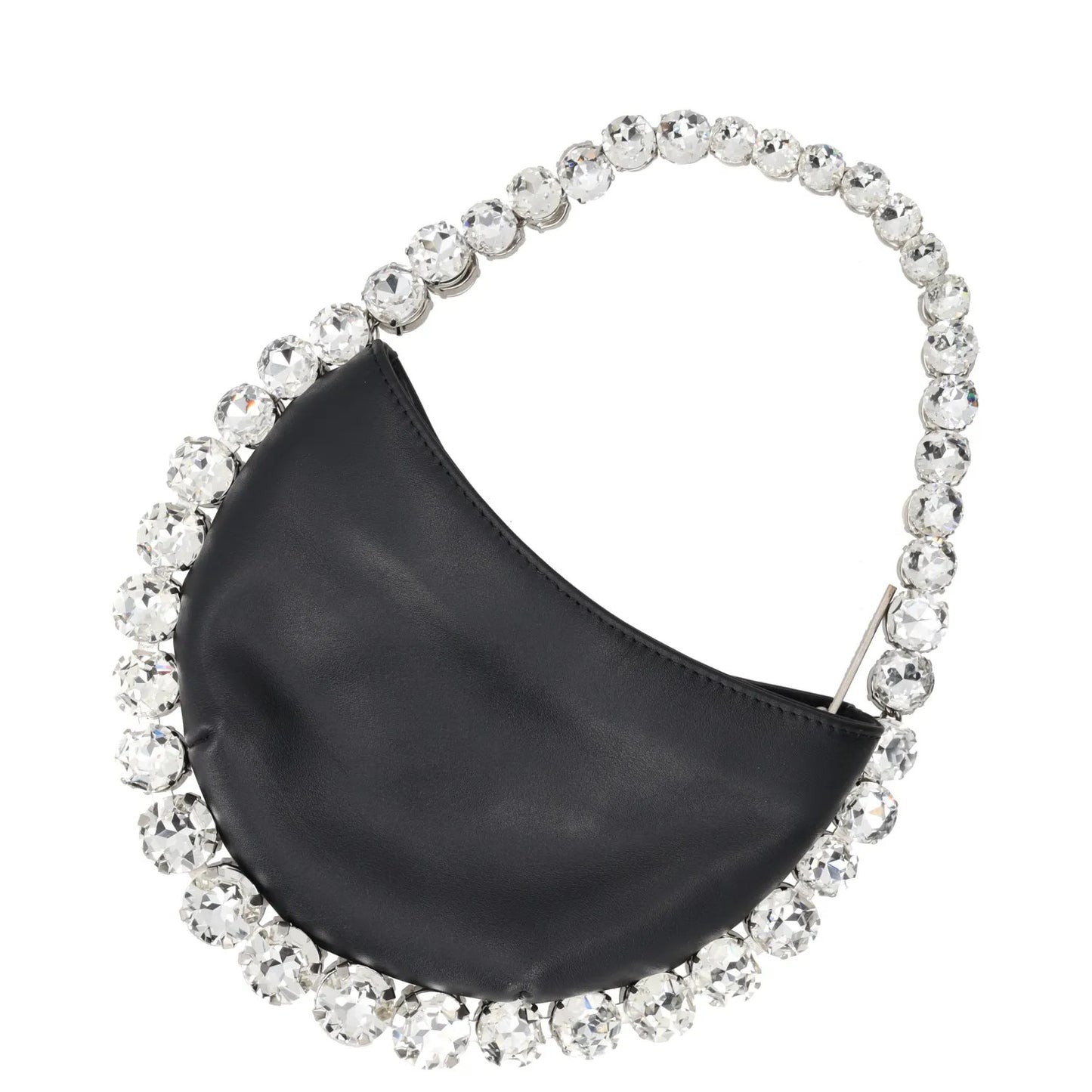 L'Alingi Womens Top Handle Bag Black Leather Silver Handle Size S RRP 700 — View 3
