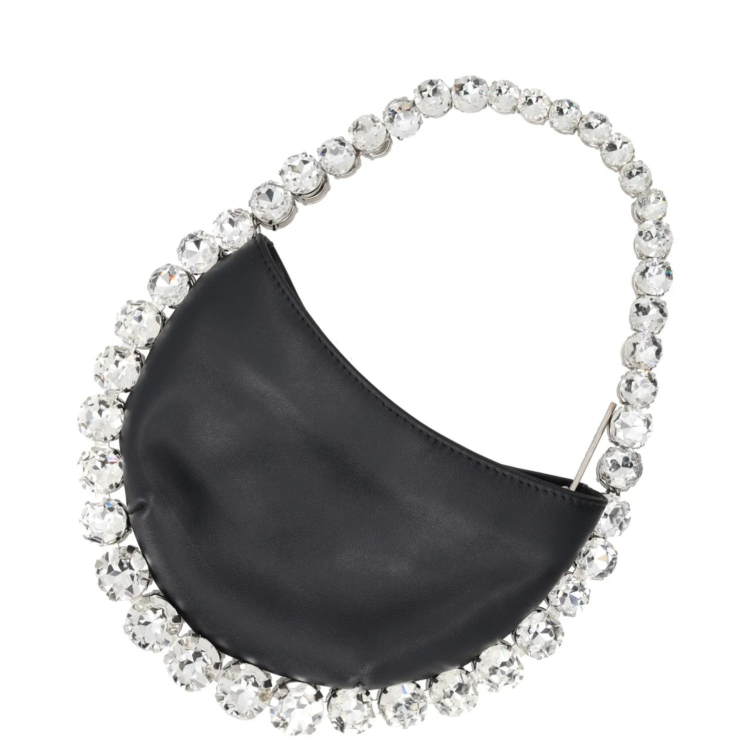 L'Alingi Womens Top Handle Bag Black Leather Silver Handle Size S RRP 700 — View 3