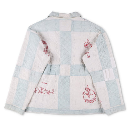 BODE 2019 Rare Patchwork Upcycled Quilt Workwear Jacket Blue Size M-L RRP1700 — View 3