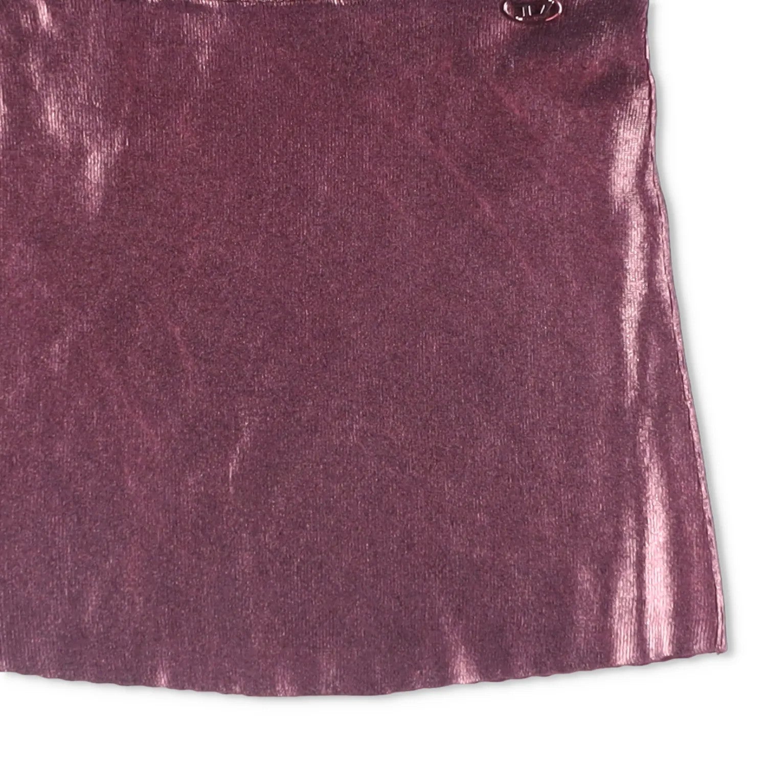 DIESEL Womens Knitwear Mini Skirt Shades Of Metallic Foil Total Purple S RRP 185 — View 4
